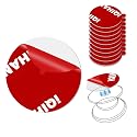 Adhesive Sticky Pads for Socket Grips Mounting, 10pcs Double-Sided Extra Clear Round Tape Replacement for Base Back of Phone Collapsible Grips