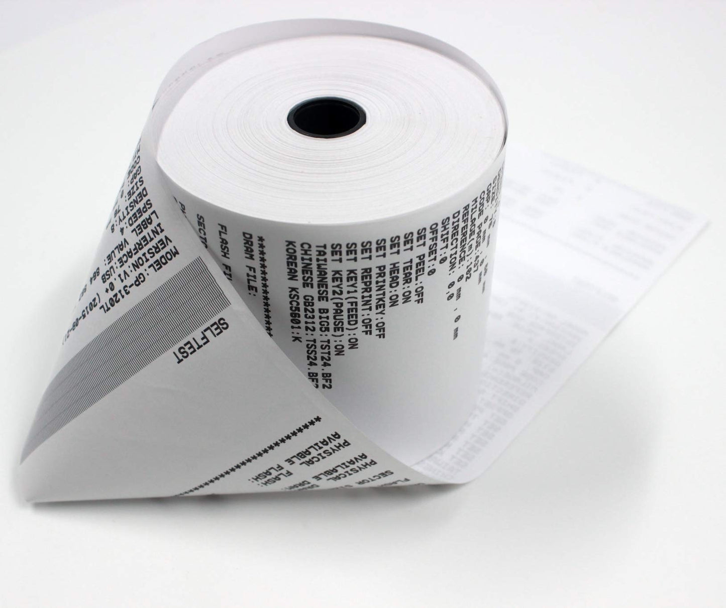 (48 Rolls) Adding Machine/Calculator Roll, 2-1/4" x 150 ft, White - adding machine paper rolls tape - printing calculator