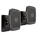 WixGear (2 Pack Universal Stick On Dashboard Magnetic Phone Car Mount, for Cell Phones and Mini Tablets with Fast Swift-snap Technology, (Newer Bigger