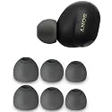 Geiomoo Silicone Eartips for Sony WF-1000XM6 Ear Tips, Replacement Earbuds Earpads (Black, L/M/S)