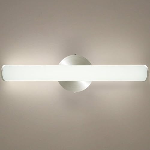 OOWOLF LED Vanity Light, 12W 17.3in Bathroom Vanity Lamp 1200LM Bathroom Lighting Fixture Wall Lamp Make-up Mirror Front Light, 4000K Natural White