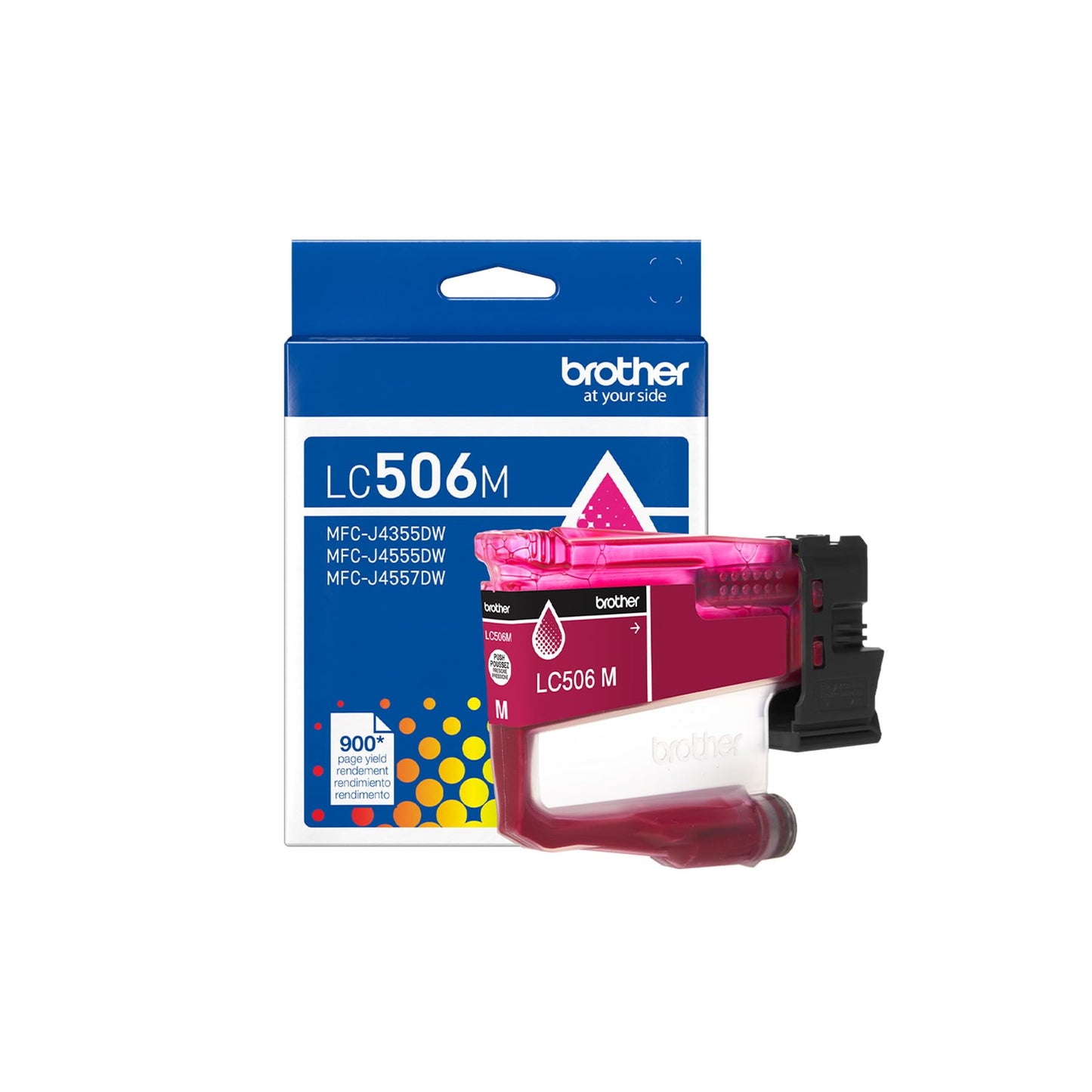 Brother Genuine LC506M Standard Yield Magenta Ink Cartridge (for use INKvestment 4355, 4555, and 4557 Printers)
