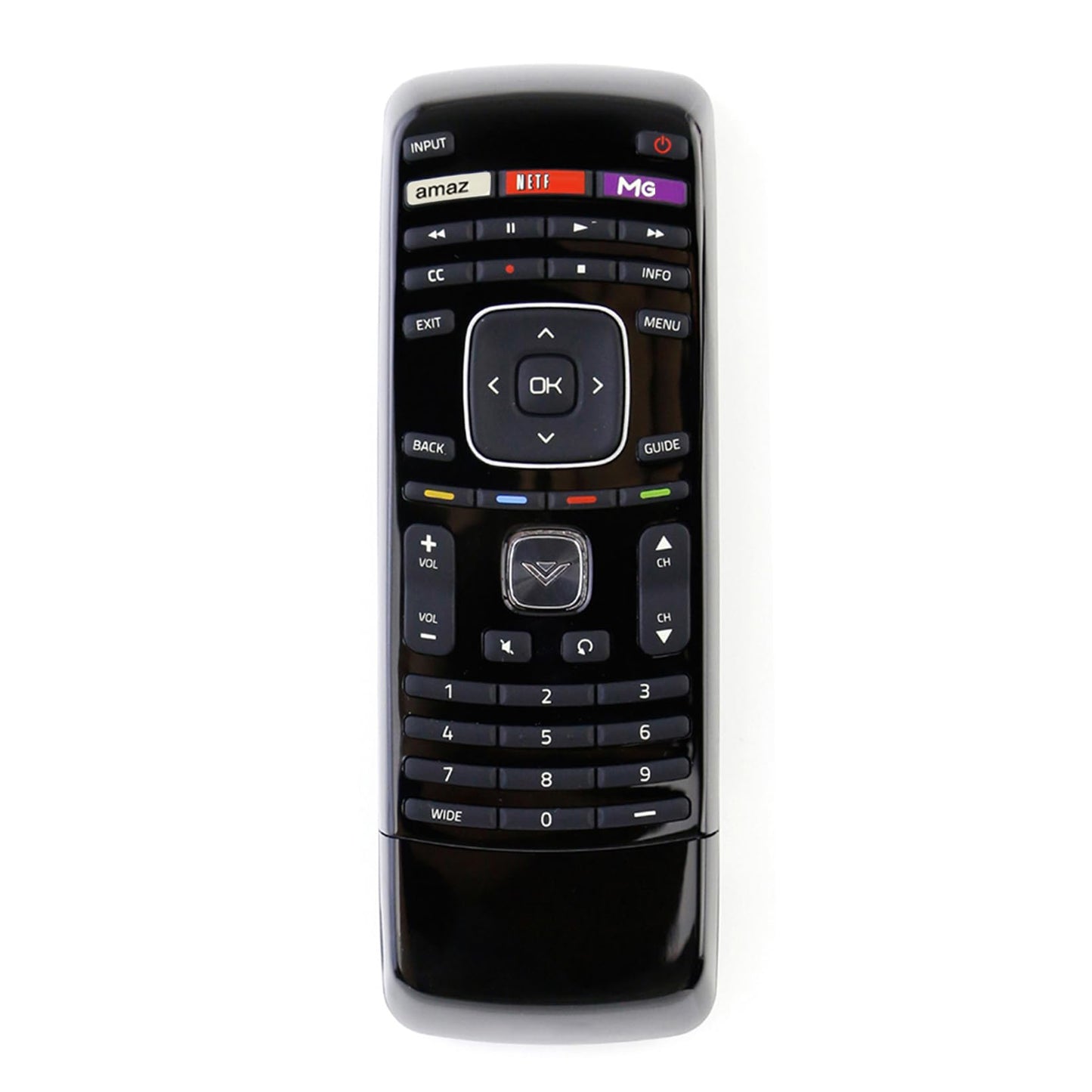 XRT302 QWERTY Keyboard Replace Remote Control fit for Vizio TV E601i-A3 E701i-A3 E650i-A2 D650i-B2 M420SV M470SV M550SV M320SR M370SR M420SR E3D320VX