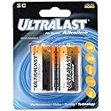 ULTRALAST ULA2C ULA2C C Alkaline Batteries, 2 pk, Multicolor
