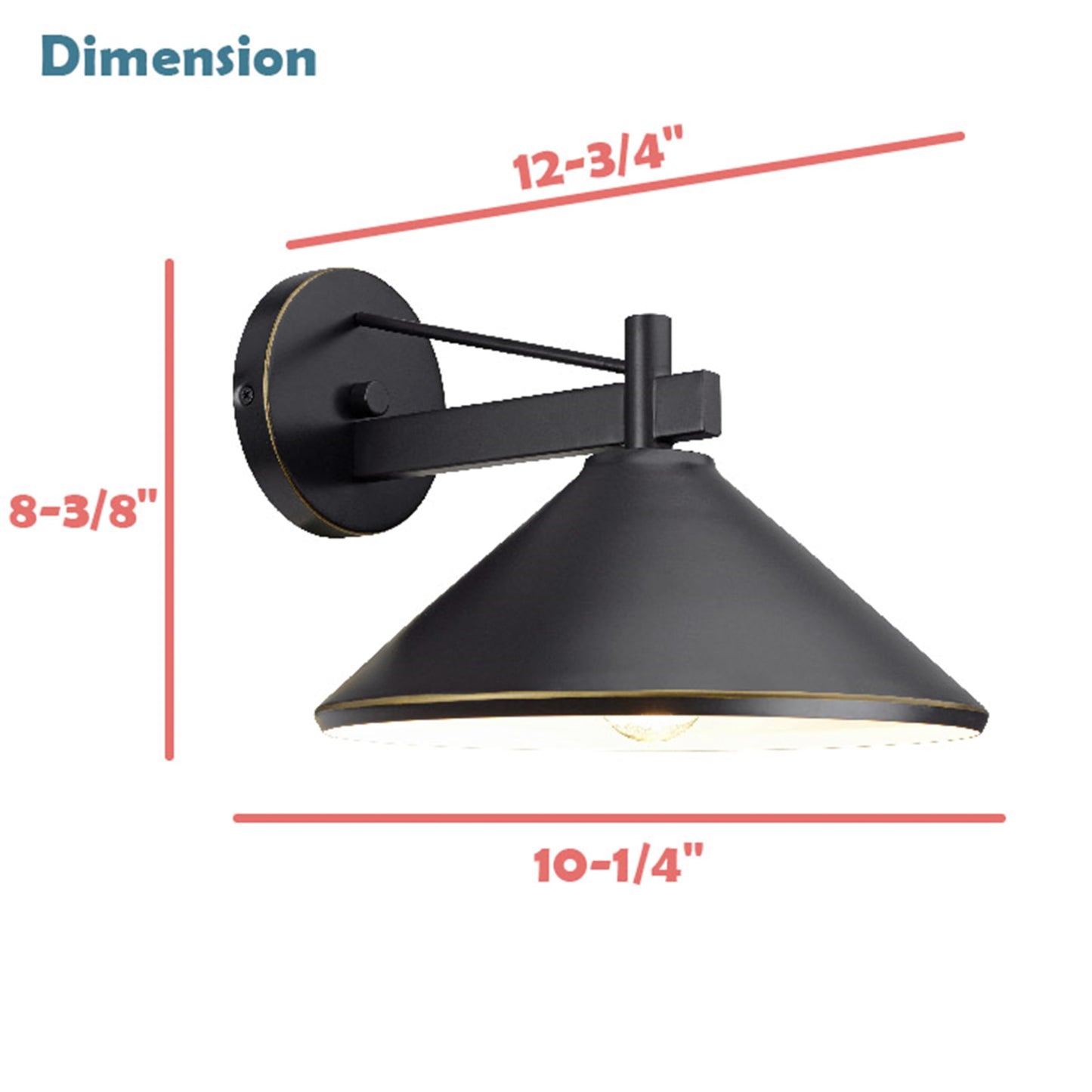 Aspen Creative 64001-05-1, Vanity Wall Light Fixture, 10-3/8" Wide, Transitional Design in Oil Rubbed Bronze
