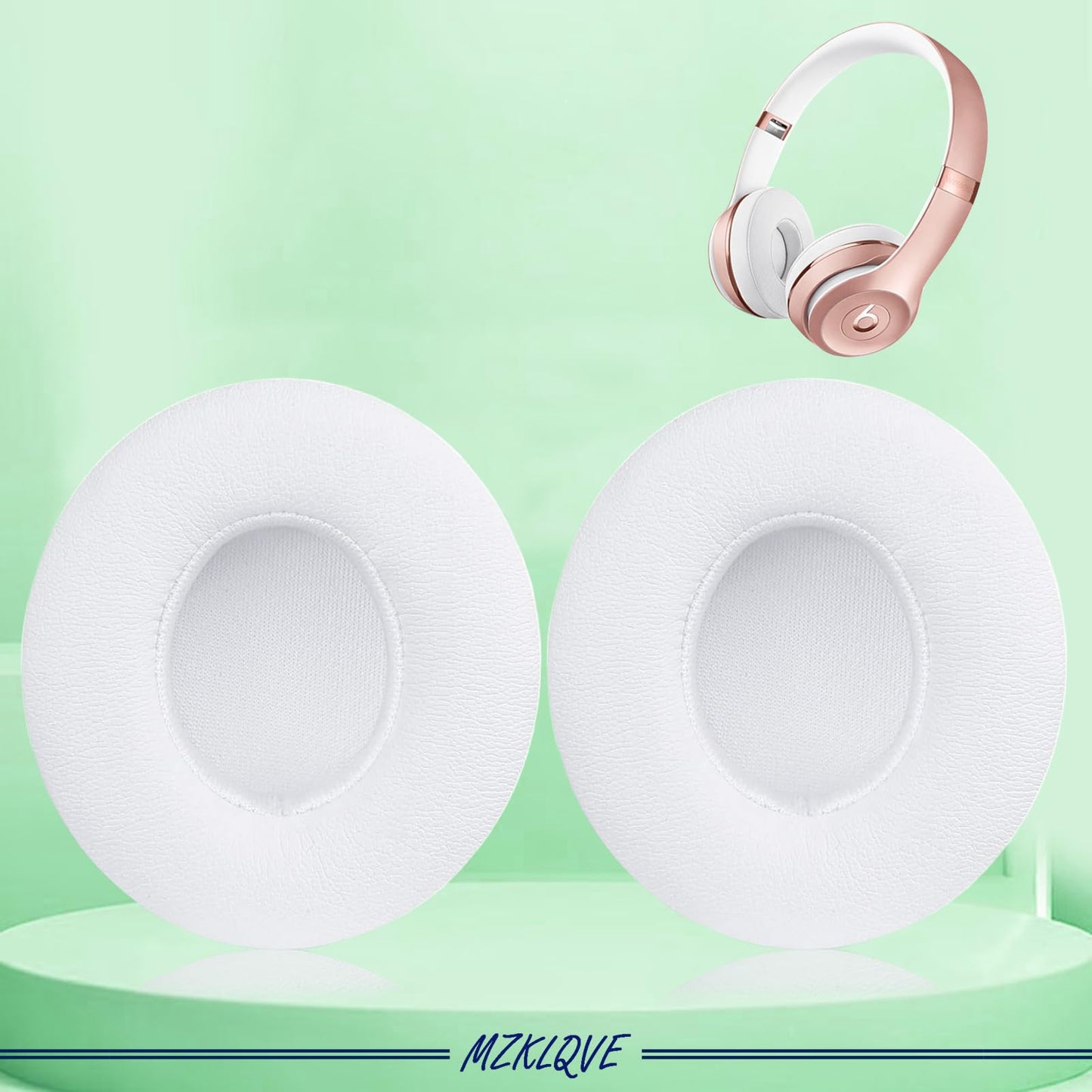 Solo 3 Ear Pads - Replacement Earpads for Beats Solo 2 & Solo3 Headphones (White)