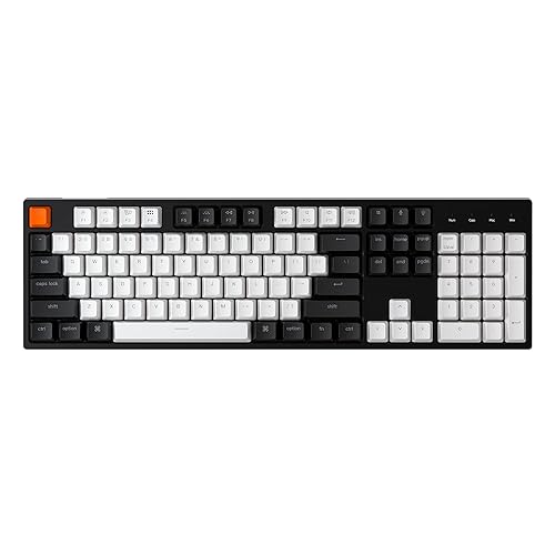 Keychron C2 Full Size Wired Mechanical Keyboard for Mac, Hot-swappable, Gateron G Pro Brown Switch, RGB Backlight, 104 Keys ABS keycaps Gaming