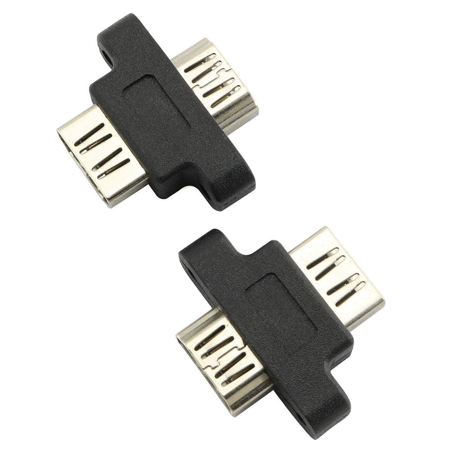 Longdex 2PCS HDMI Female to HDMI Female Screw Lock Panel Mount Extension Extender Coupler Adapter