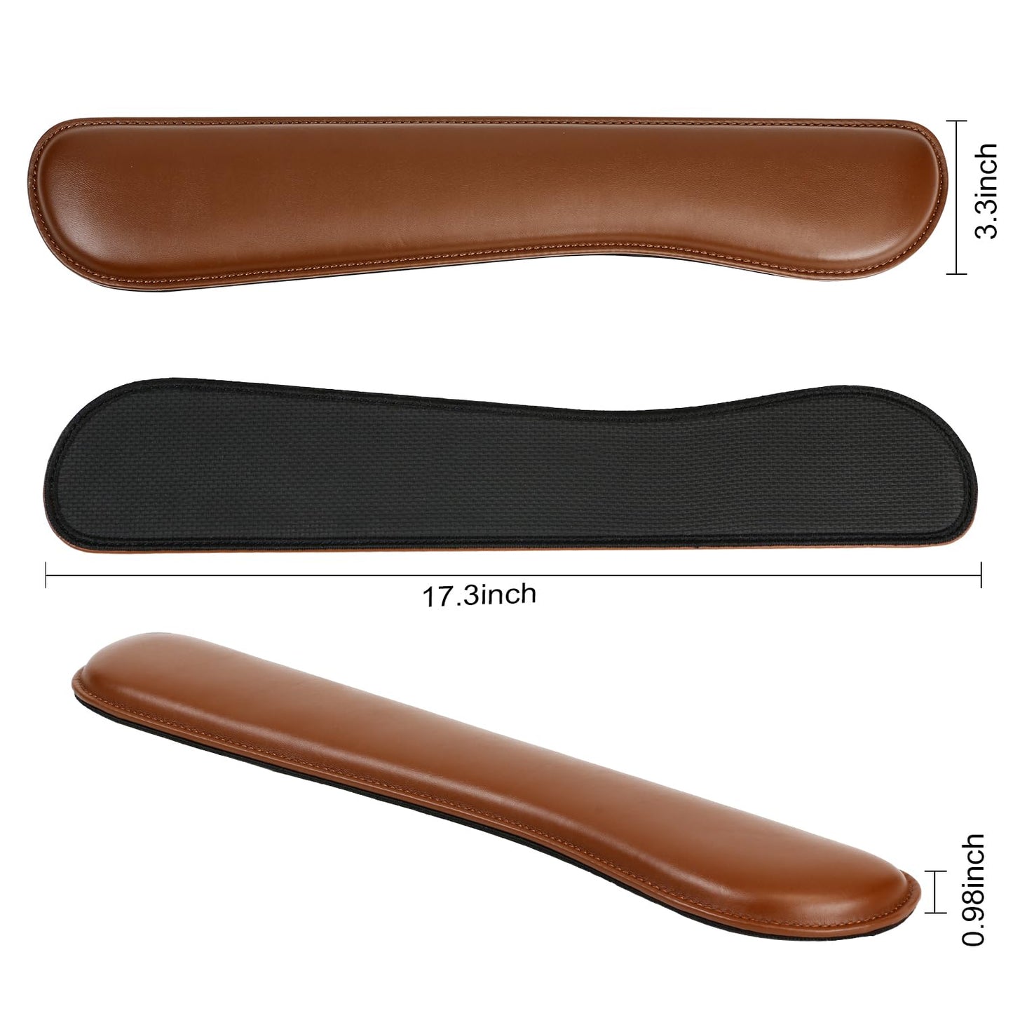 RICHEN Ergonomic PU Leather Keyboard Wrist Rest and Mouse Pad with Wrist Support, Memory Foam Set for Computer/Laptop,Gaming and Office, Comfortable