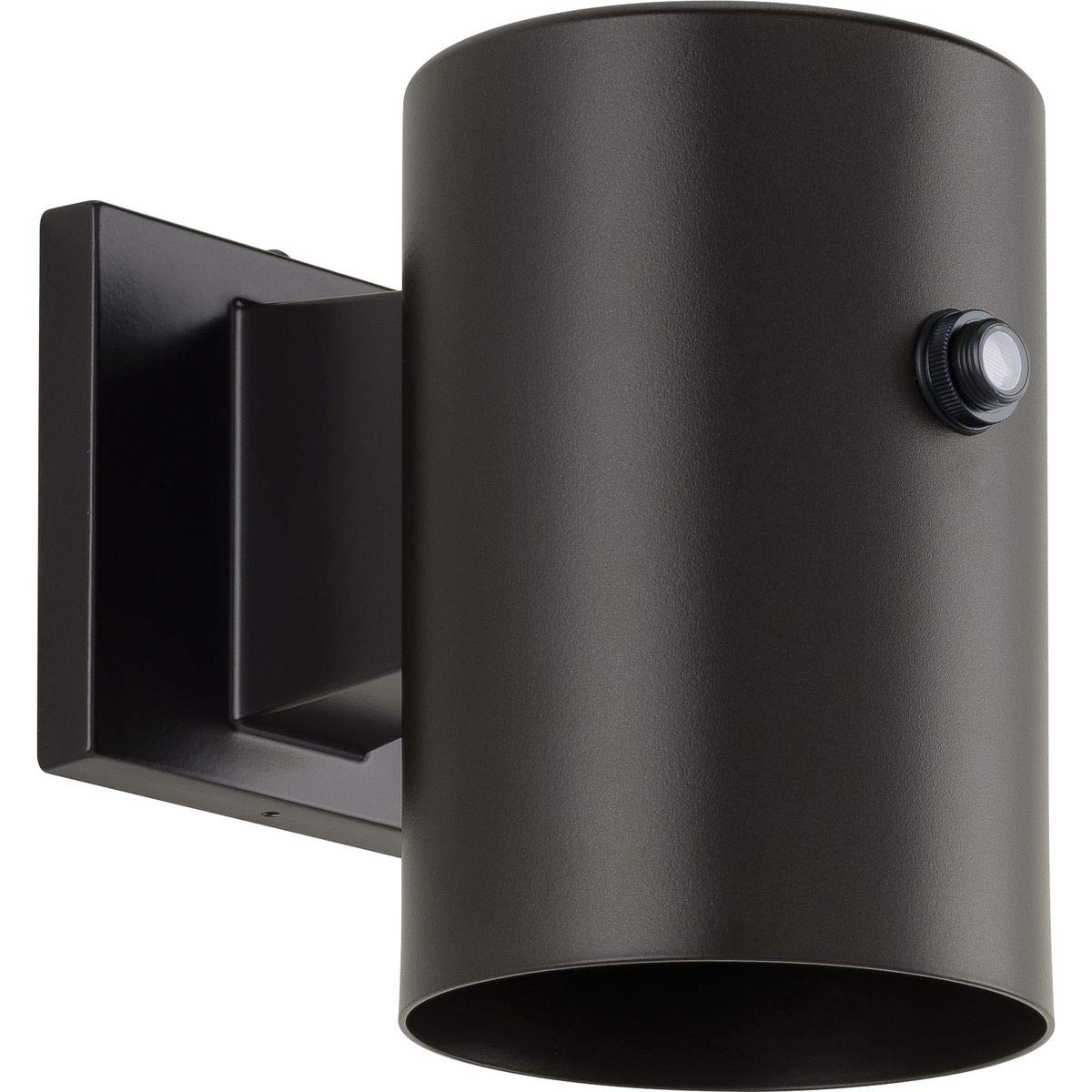 Progress Lighting 1-Light 5-Inch Modern Outdoor LED Small Wall Lantern Light with Photocell, Cylinder Collection, Indoor & Outdoor, P550101-020-30