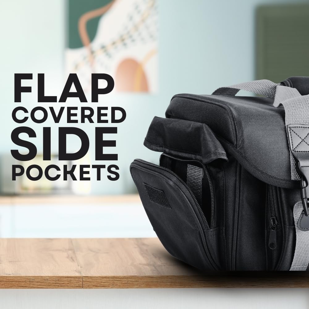 Ultimaxx Large Water-Resistant Camera Bag with Dual Buckles & Pockets - Fits Sony, Nikon, Canon, Olympus, Pentax, Panasonic, Samsung & More SLR