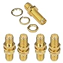 Boobrie SMA Socket Connector Panel Chassis Mount SMA Female to Female Bulkhead Extendable Antenna Jack Adapter for Antennas Wireless LAN Devices