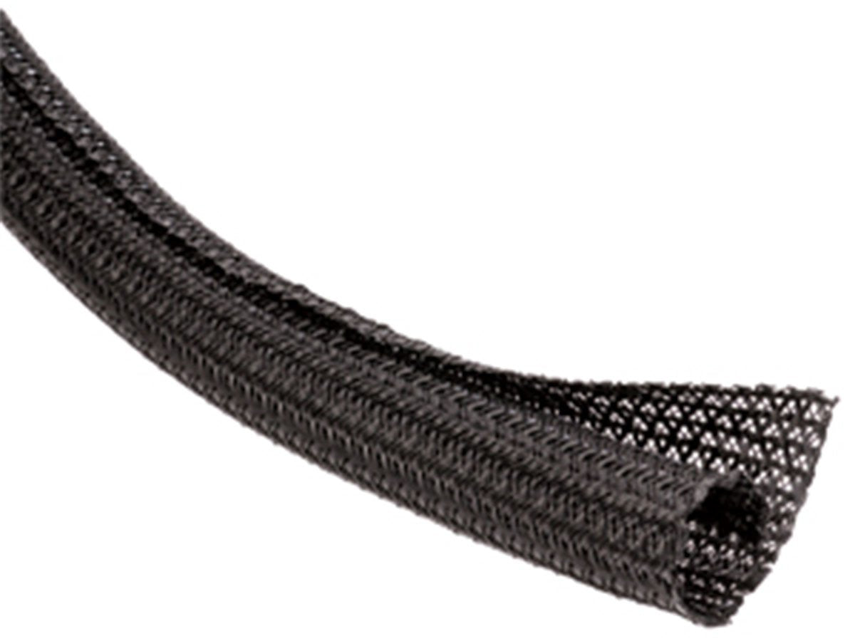 3/4" F6 Wrap-Around Braided Sleeving- 10ft- Black