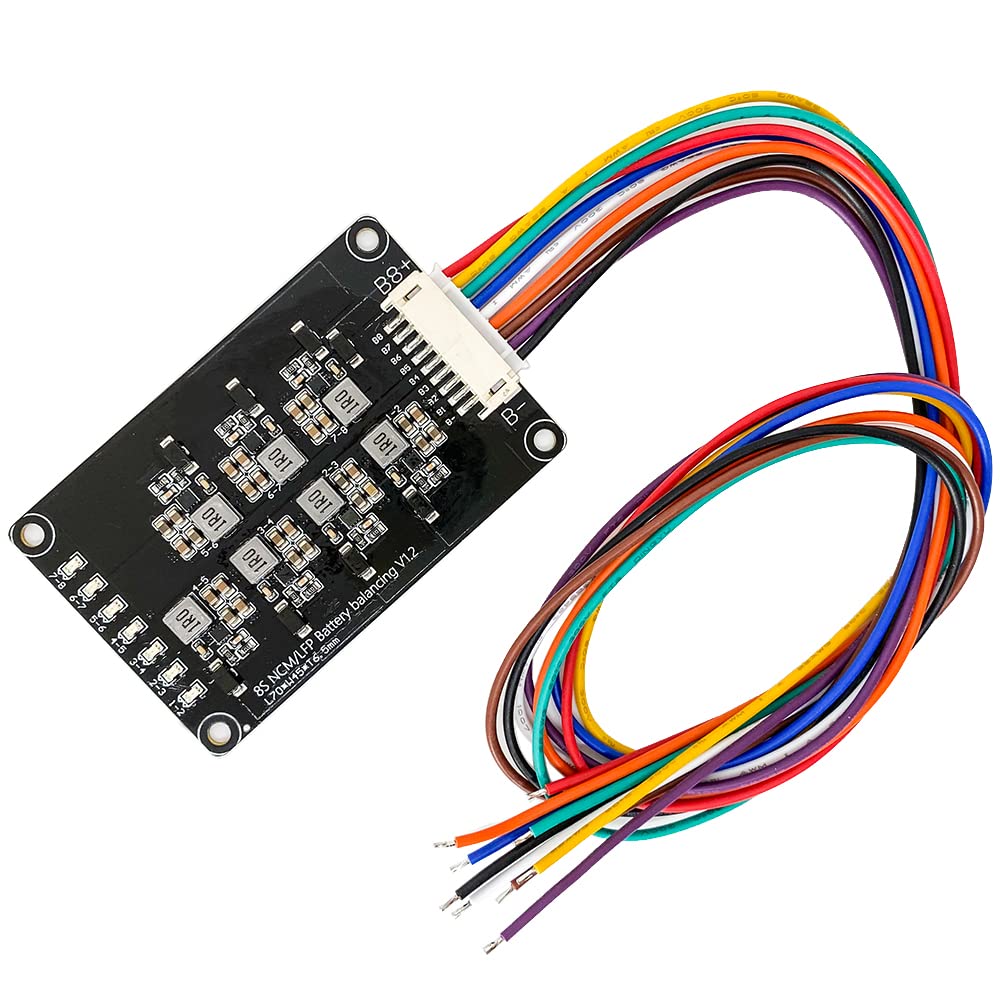 8S 1.2A Inductive Active Equalizer Balancer Energy Transfer Board Li-ion Lipo Lifepo4 LFP Lithium Battery Balance BMS Balancing Protection PCB