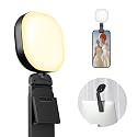 Sensyne Selfie Light, 60 LED Video Conference Lighting, Adjusted 3 Light Modes, Rechargeble Clip-on Fill Light Compatible with Cell Phone,iPad,Laptop