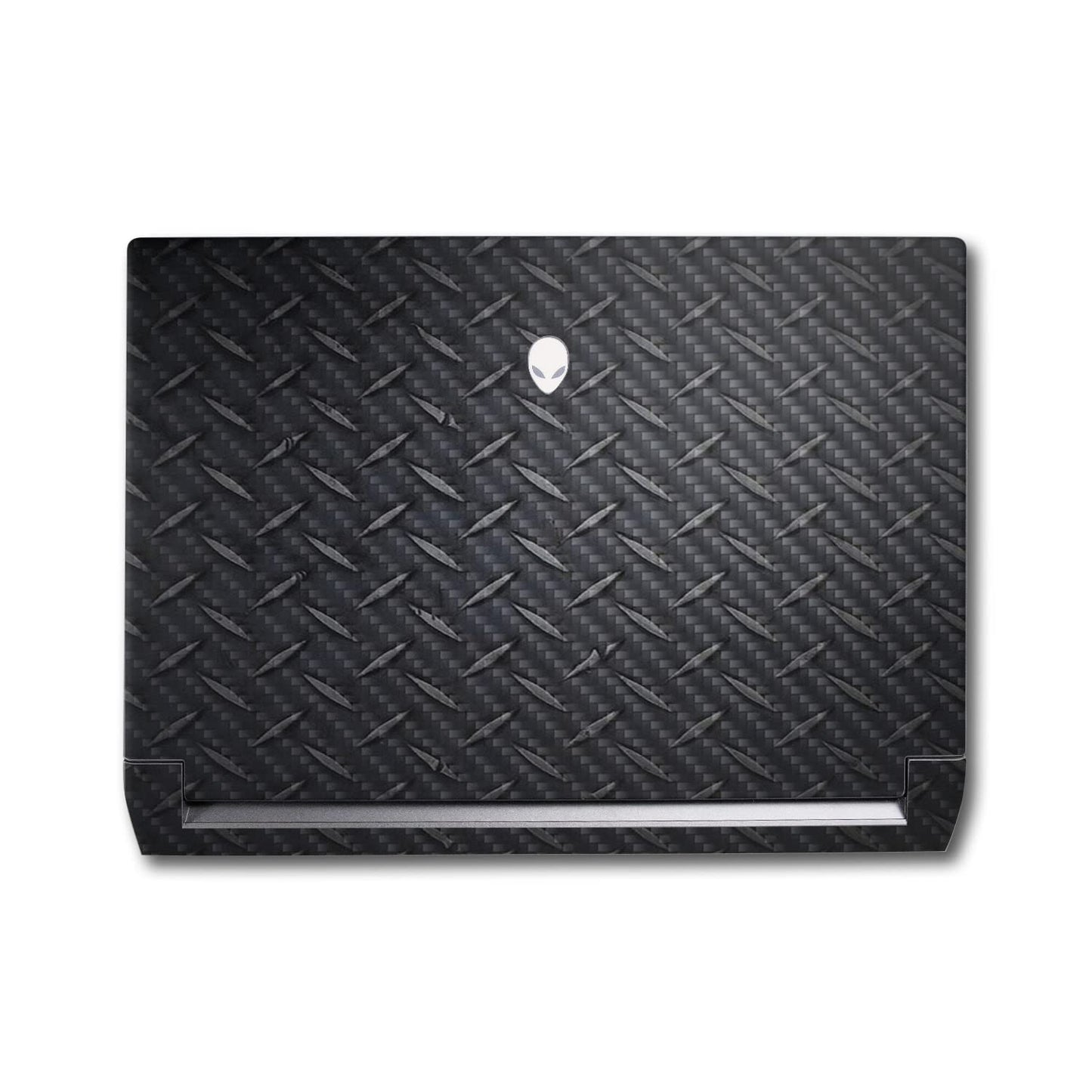 MightySkins Carbon Fiber Skin Compatible with Alienware M17 R5 (2022) Full Wrap Kit - Black Diamond Plate | Protective, Durable Textured Carbon Fiber…