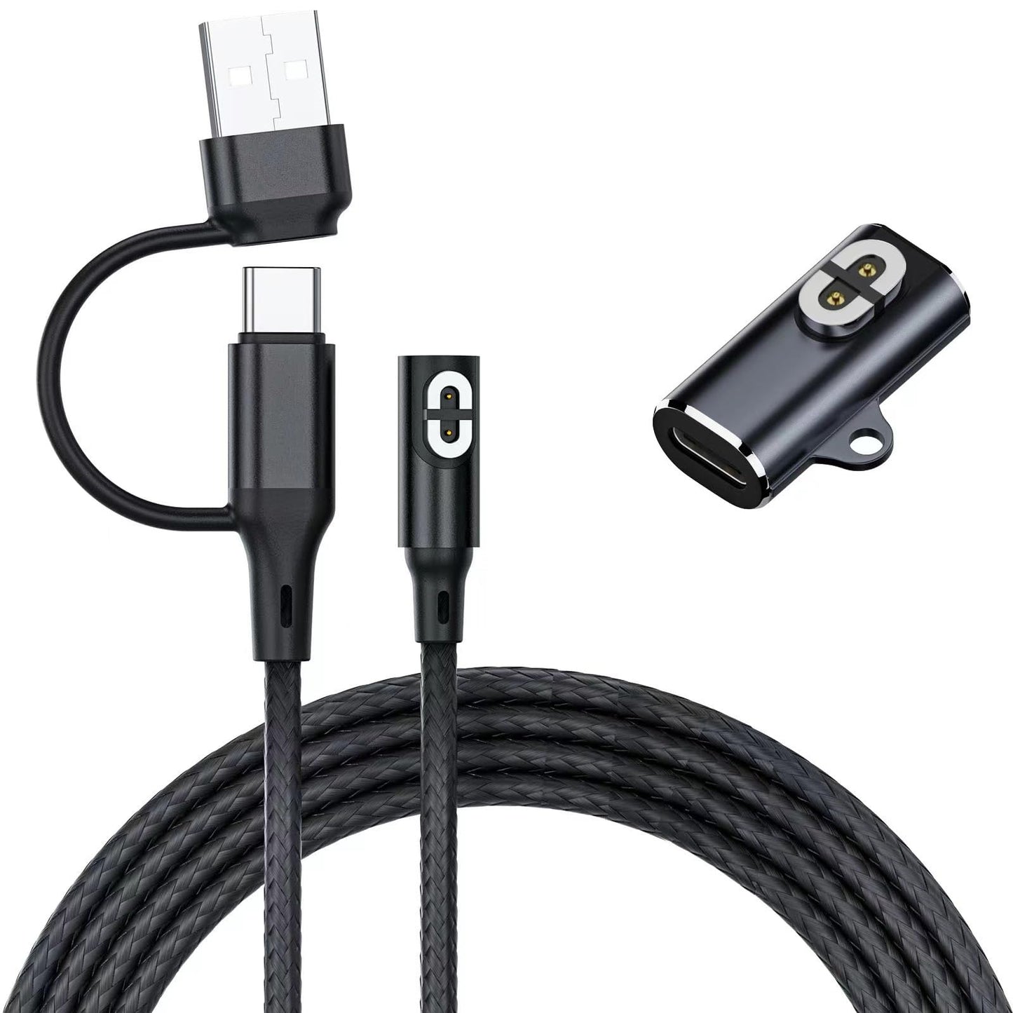 Charging Cable for Shokz Bone Conduction Headphones,USB C Adapter for Shokz, 3.3ft USB A+C Magnetic Charger Cord for Aftershokz Aeropex AS800&Shokz