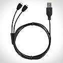 Omnihil 10 Feet Dual Micro-USB Splitter Cable- Power up to Two Micro USB Devices at Once