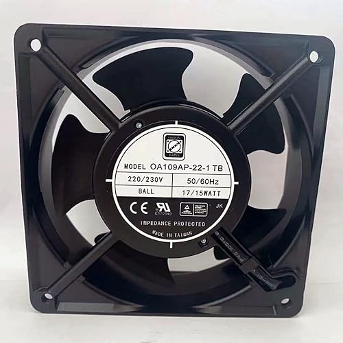 OA109AP-22-1 TB Fan 120mm Fan, 220V/230V 17/15W 12038 Cabinet Fan