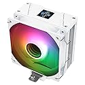 Thermalright Assassin Spirit 120 Vision ARGB White,with White Top Cover,CPU Air Cooler, PC Cooling, 240 * 240 Resolving Power IPS LCD