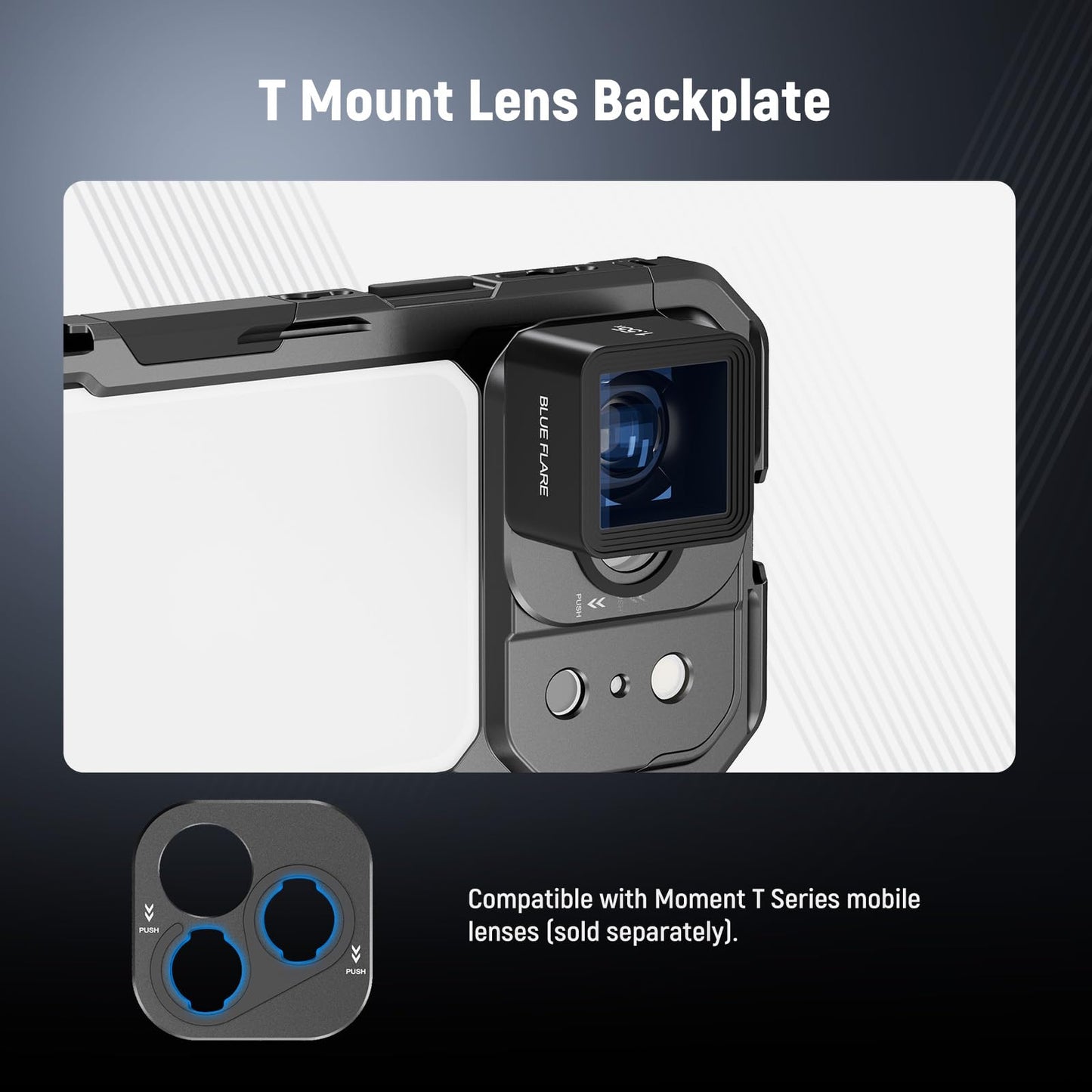 NEEWER Phone Cage Compatible with iPhone 17 Pro Max, Quick Release Video Rig Stabilizer Accessories with 67mm Filter Ring, 17mm Lens Backplate, T