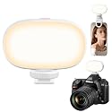 Gamiity Mini Phone Light Clip, Type-C Charging, Rechargeable Selfie Light & Adjustable Brightness for iPhone, Smartphones, Camera, Laptops, Perfect
