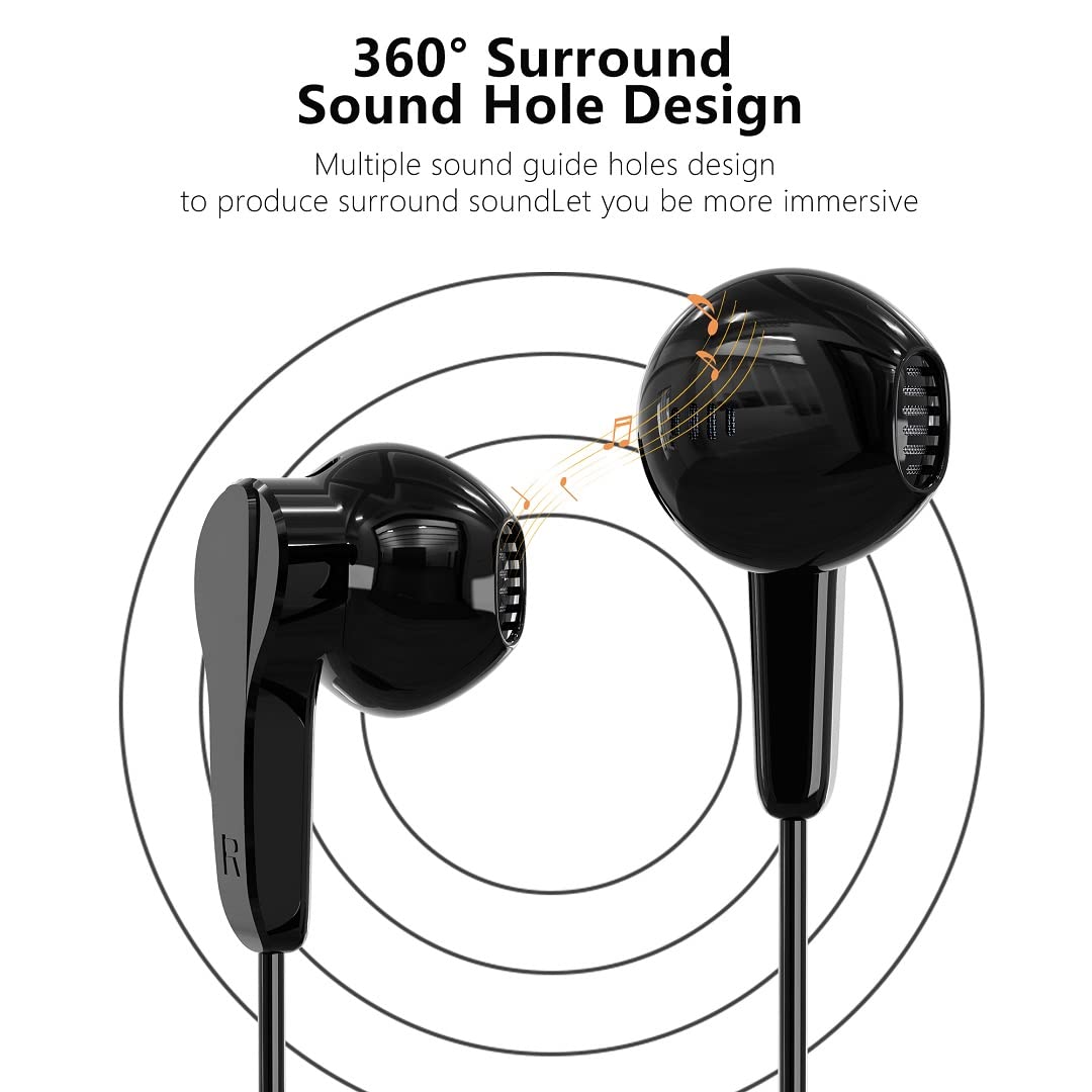Earphones with Lightning Connector, MFi Certified Wired Earphones with Microphone and Volume Control, Compatible with iPhone 13/12/11 Pro Max/Xs