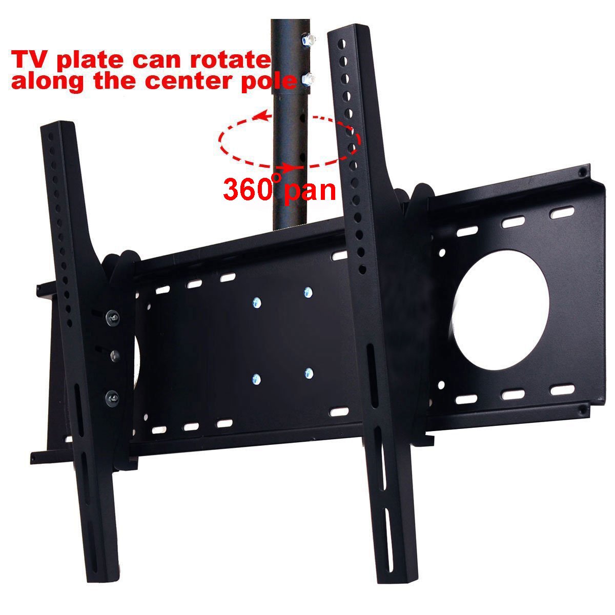 VideoSecu LCD Plasma Flat Panel TV Ceiling Mount Bracket for Most 37-75" Plasma TV Flat Panel Display LED Television with VESA 200x200 400x400 600x400
