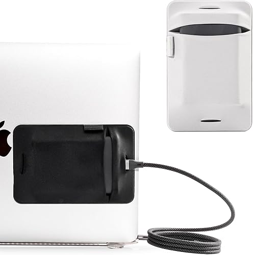 Adhesive Portable Hard Drive Sleeve & Carrying Case for Laptop External SSD Solid State Drive 2 Pack, Reusable Stick-On Storage Pouch with Secure Flap