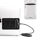 Adhesive Portable Hard Drive Sleeve & Carrying Case for Laptop External SSD Solid State Drive 2 Pack, Reusable Stick-On Storage Pouch with Secure Flap