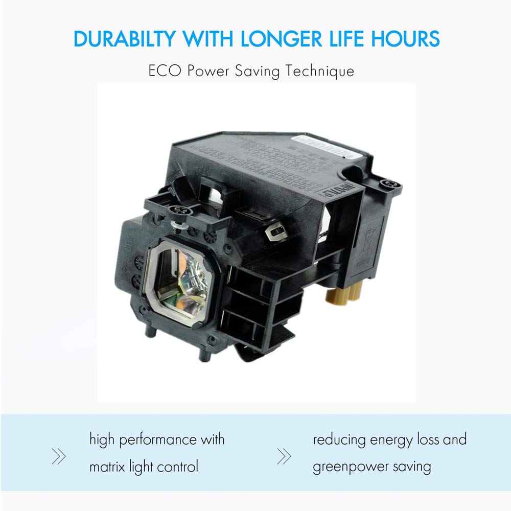 AWO Premium Replacement Lamp NP14LP / LV-LP32 with Housing for NEC NP305,NP310,NP405,NP410,NP510,NP510G for Canon LV-7280,LV-7285,LV-7380
