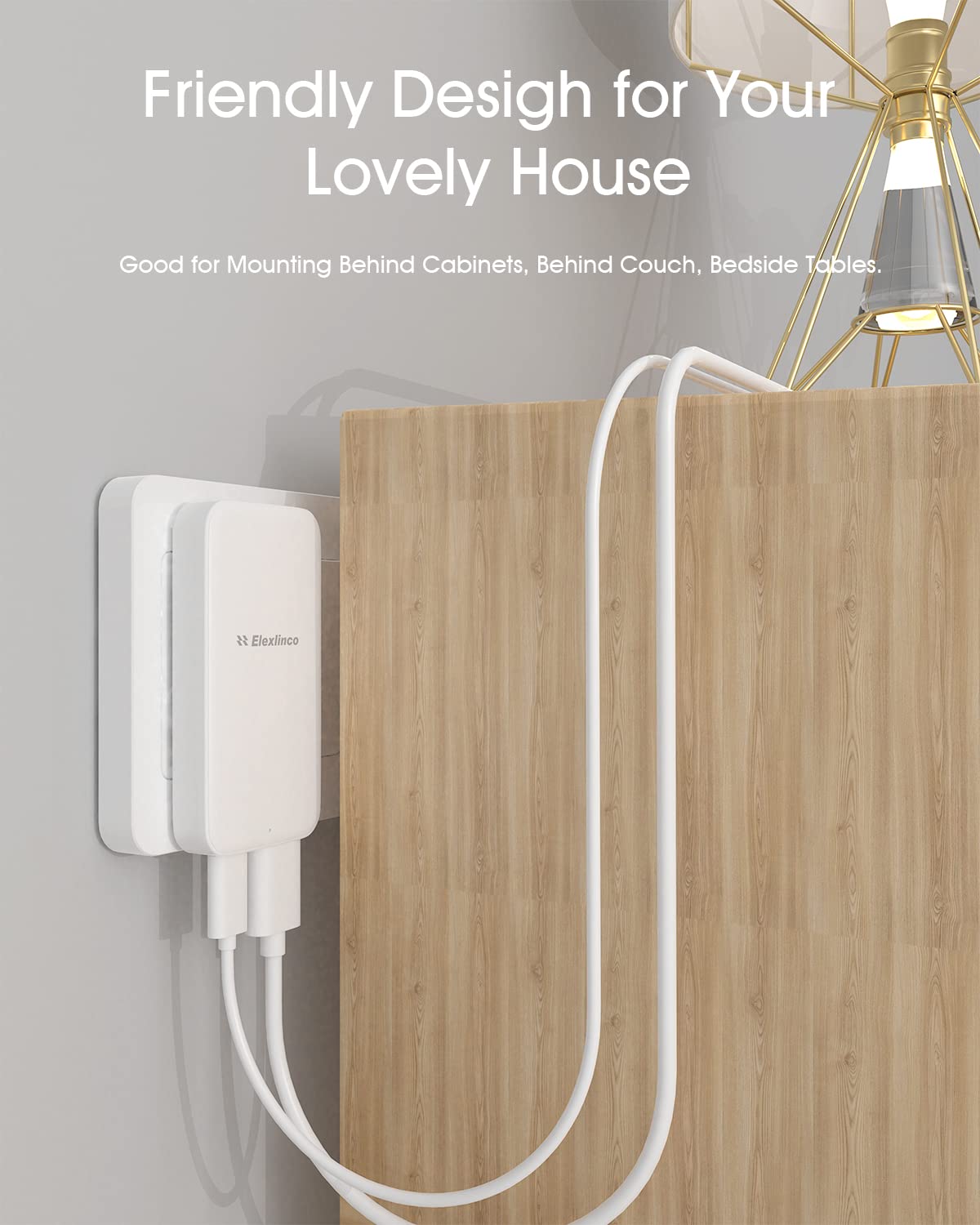 USB Wall Charger, USB C Fast Charger, Elexlinco Dual USB Wall Charger with Apple 20W Charge and QC 3.0 18W USB-A,USB C Wall Adapter for Apple 14 13 12