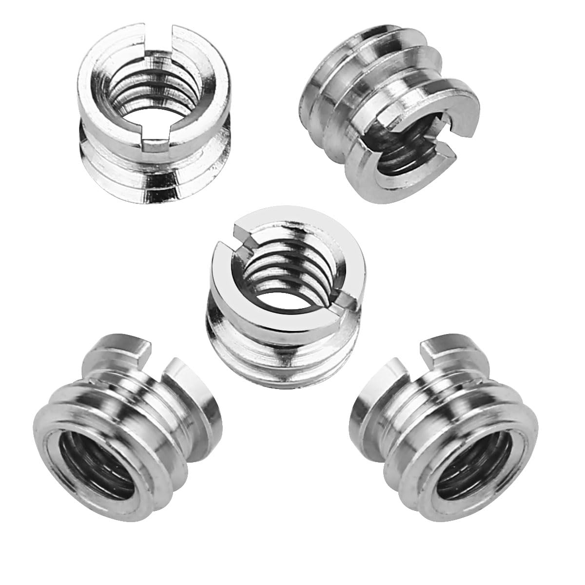 Camera 1/4"-20 to 3/8"-16 Reducer Bushing Convert Screw Adapter for Monopod, Tripod, Ballhead, Stand and Video Light DSLR SLR (10 Pack)