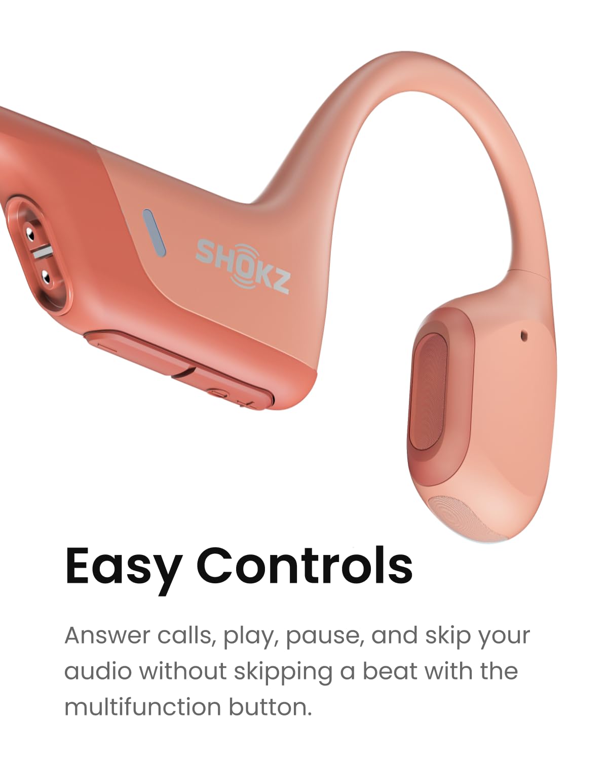 SHOKZ OpenRun Pro - Open-Ear Bluetooth Bone Conduction Sport Headphones (Renewed)