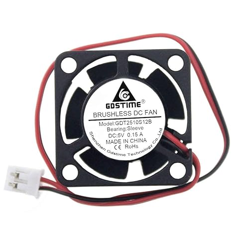 GDSTIME 25mm x 25mm x 10mm 5v Small DC Brushless Cooling Fan