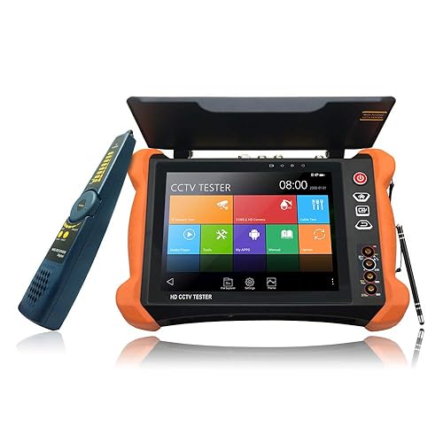 CCTV Camera Tester Full-Featured Surveillance Video Tester H.265 / 4K coaxial HD SDI/TVI/AHD/CVI/multimeter/TDR/OPM/VFL/POE/HDMI Output and Input
