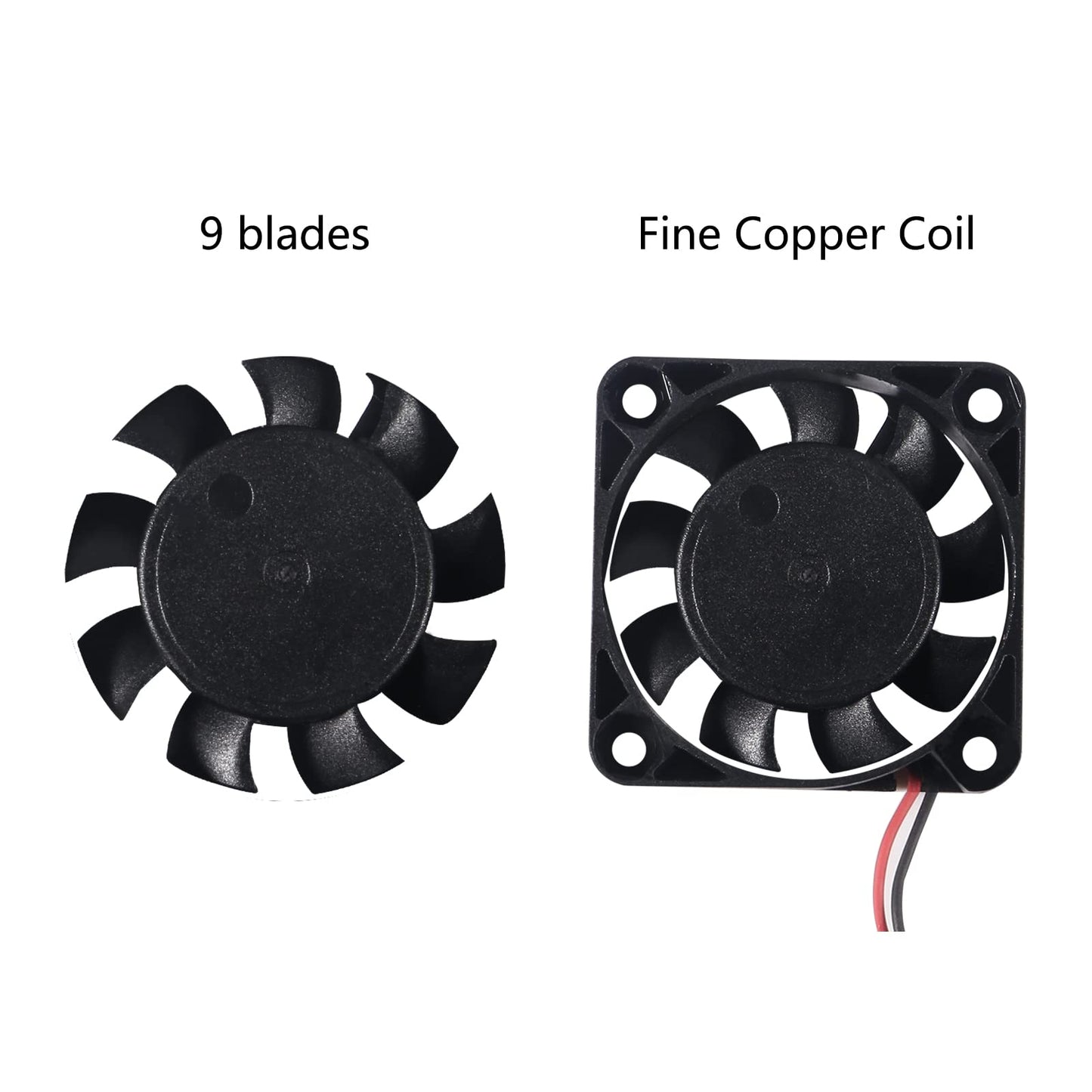 AITIAO 6Pcs 40mm USB Brushless Cooling Fan 40mm x10mm DC 5V Quiet Cooling Fan 4010 Mini Computer Fan for Small Appliances Series Replacement(4010USB