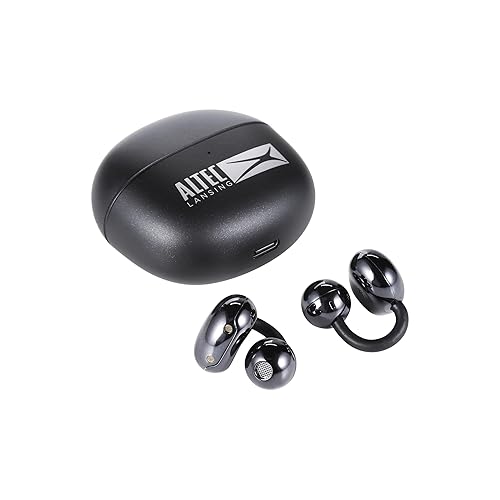 Altec Lansing Clip 2.0 Open Wearable Wireless Bluetooth Earbuds with Charging Case, 6-Hour Battery, Auto Pairing, Sport Earbuds with 24-Hour Playtime