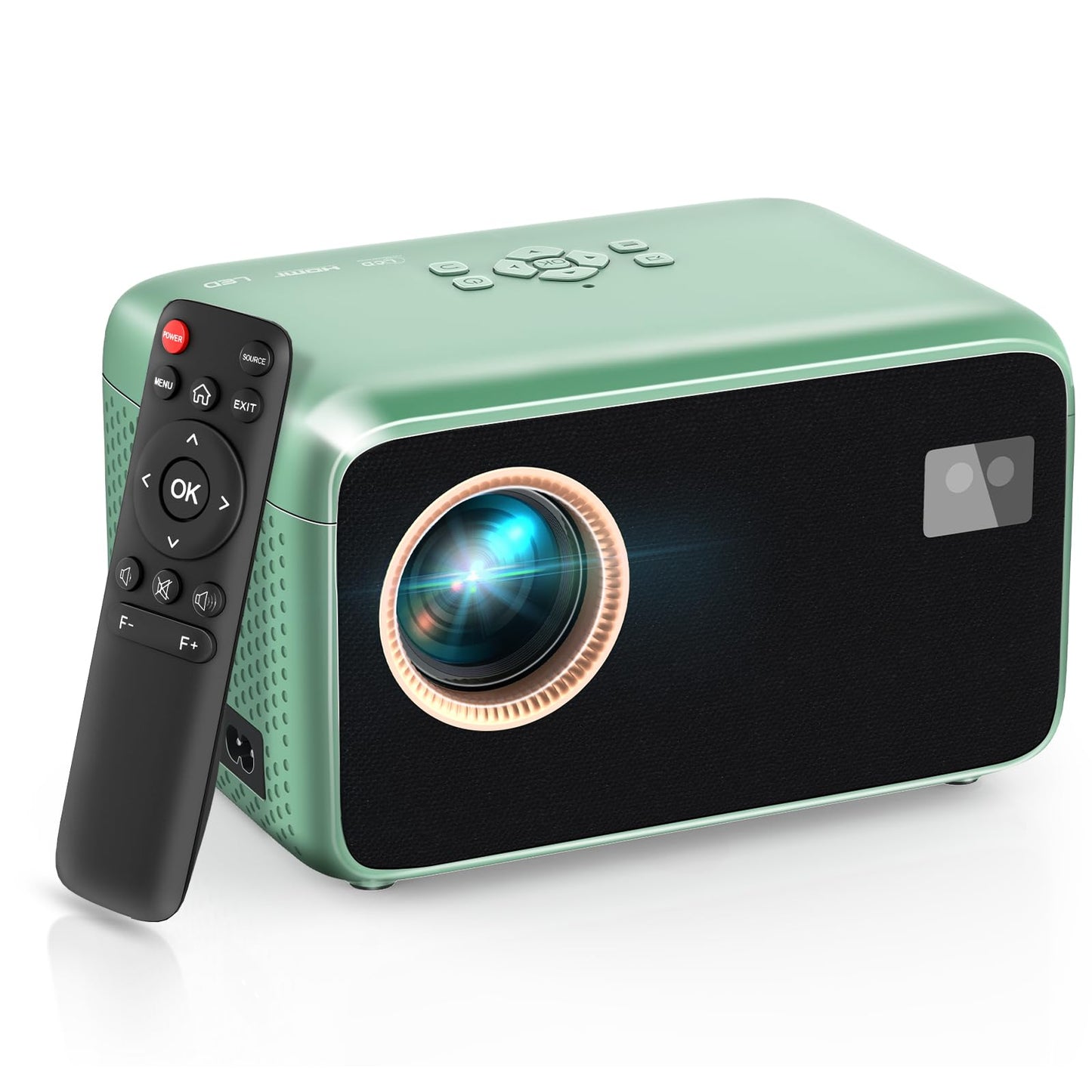 Native 1080P Projector with WiFi and Bluetooth, Movie Projector with Auto Focus, Compatible with phone/TV Stick/HDMI/USB/Laptop/DVD/PS5, Mini