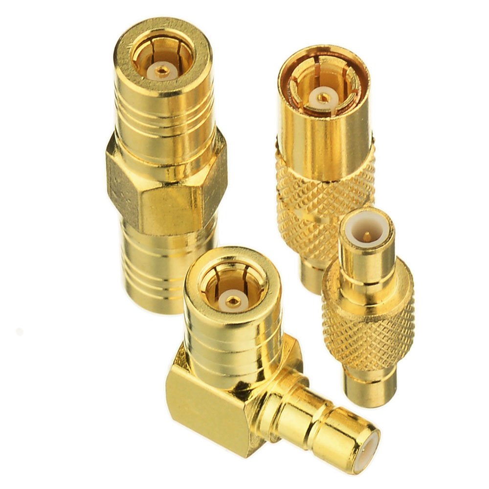 Eightwood SMB to SMB Adapter Conversion Kit 4pack, SMB Male/Female to Male/Female Adapter for Satellite Sirius XM Radio Antenna