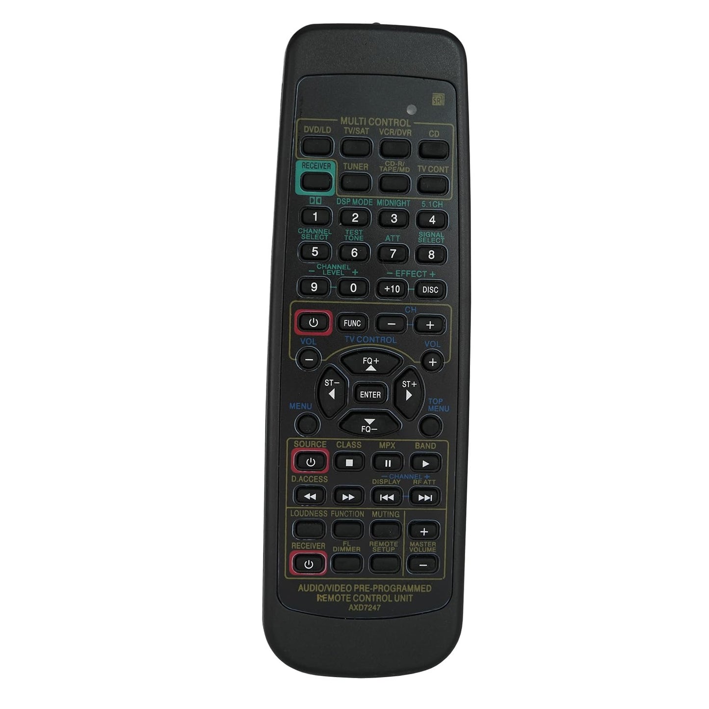 Remote Control AXD7247 Replaced for Pioneer AV Receiver VSX-D309 VSX-D409 VSX-D411 VSX-D411S VSX-D412 VSX-D412S VSX-D510 VSX-D510-G VSX-D510S VSX-D511