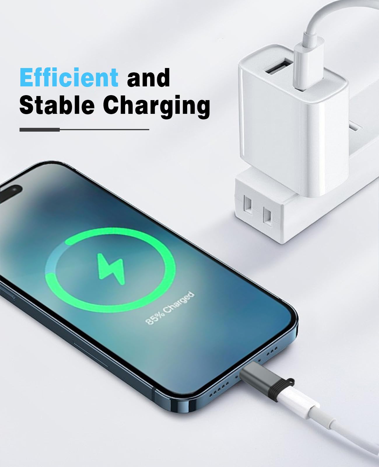 TiMOVO Adapter for Lightning to USB C Adapter, 2 Pack USB to USB C Cable Converter for iPhone 16/16 Pro/Pro Max, iPad Pro/Air/Mini,MacBook…