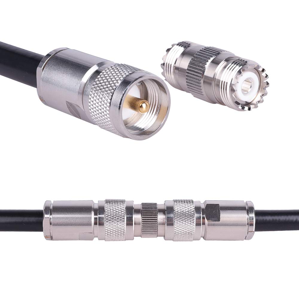 XRDS -RF UHF PL-259 to SO239 Female Adapter Connector Pack of 2 (NOT for TVs)