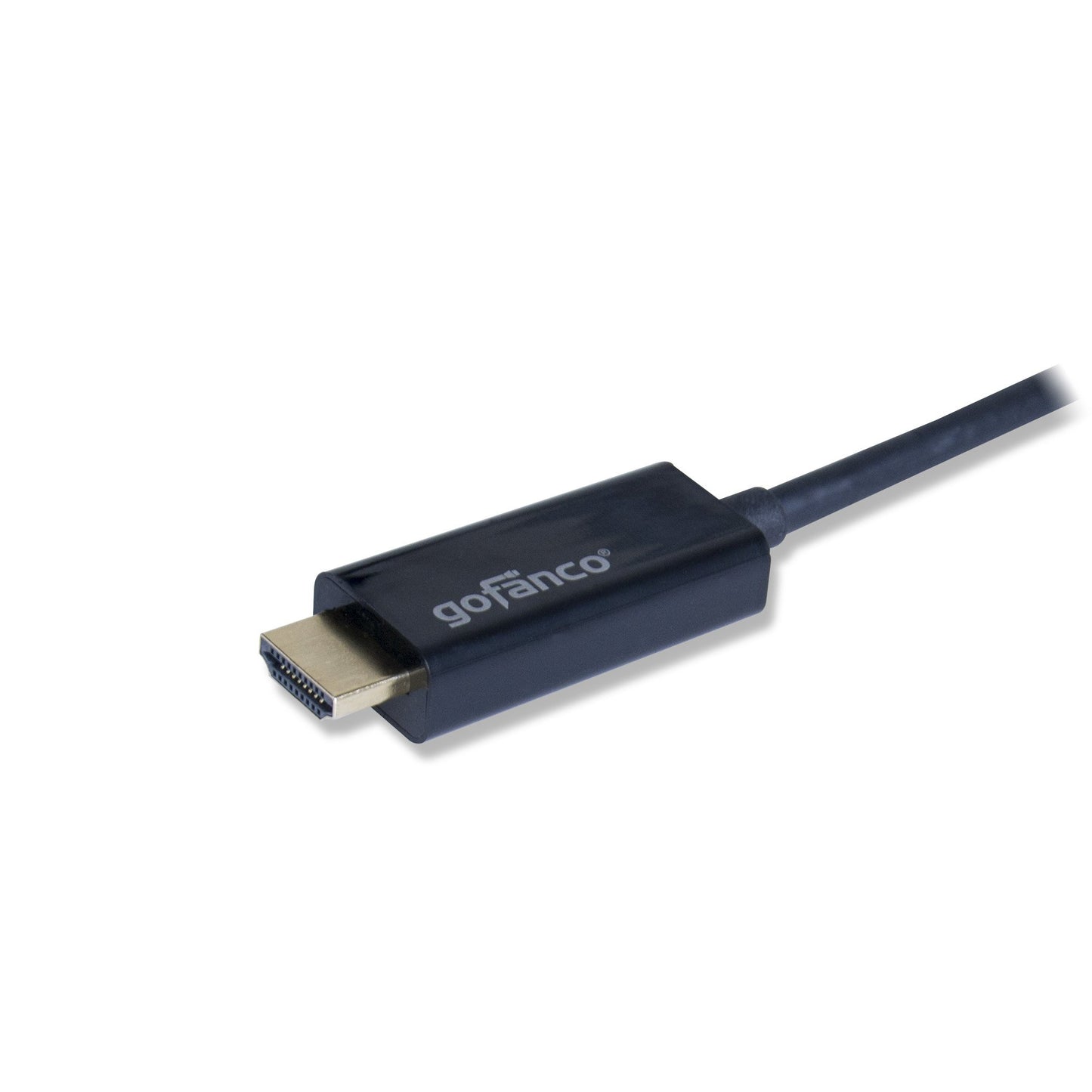 gofanco® Mini DisplayPort to HDMI Cable (Thunderbolt 2 Compatible) Gold Plated 6 Feet Male to Male M/M for MacBook, Surface, Chromebook, Dell, HP