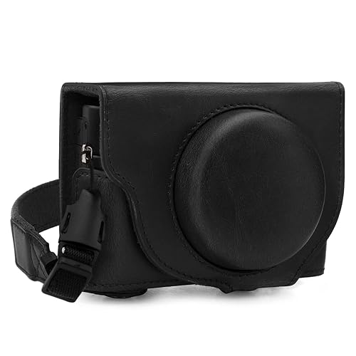 MegaGear MG1730 Ever Ready Leather Camera Case Compatible with Sony Cyber-Shot DSC-RX100 VII - Black