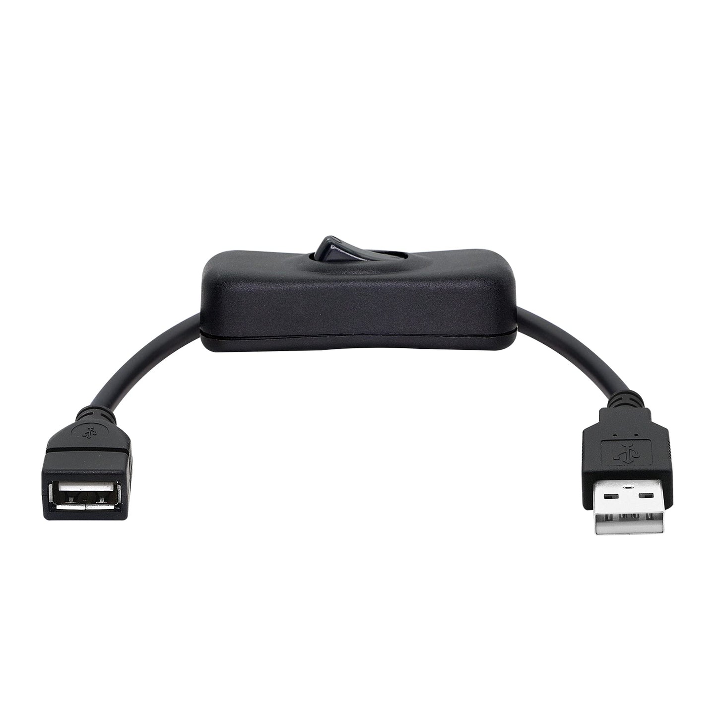 PNGKNYOCN 20cm Male to Female USB Cable with On/Off Switch, for USB Fan, LED Desk Lamp and Other Computer Peripheral Low-Power Electrical…