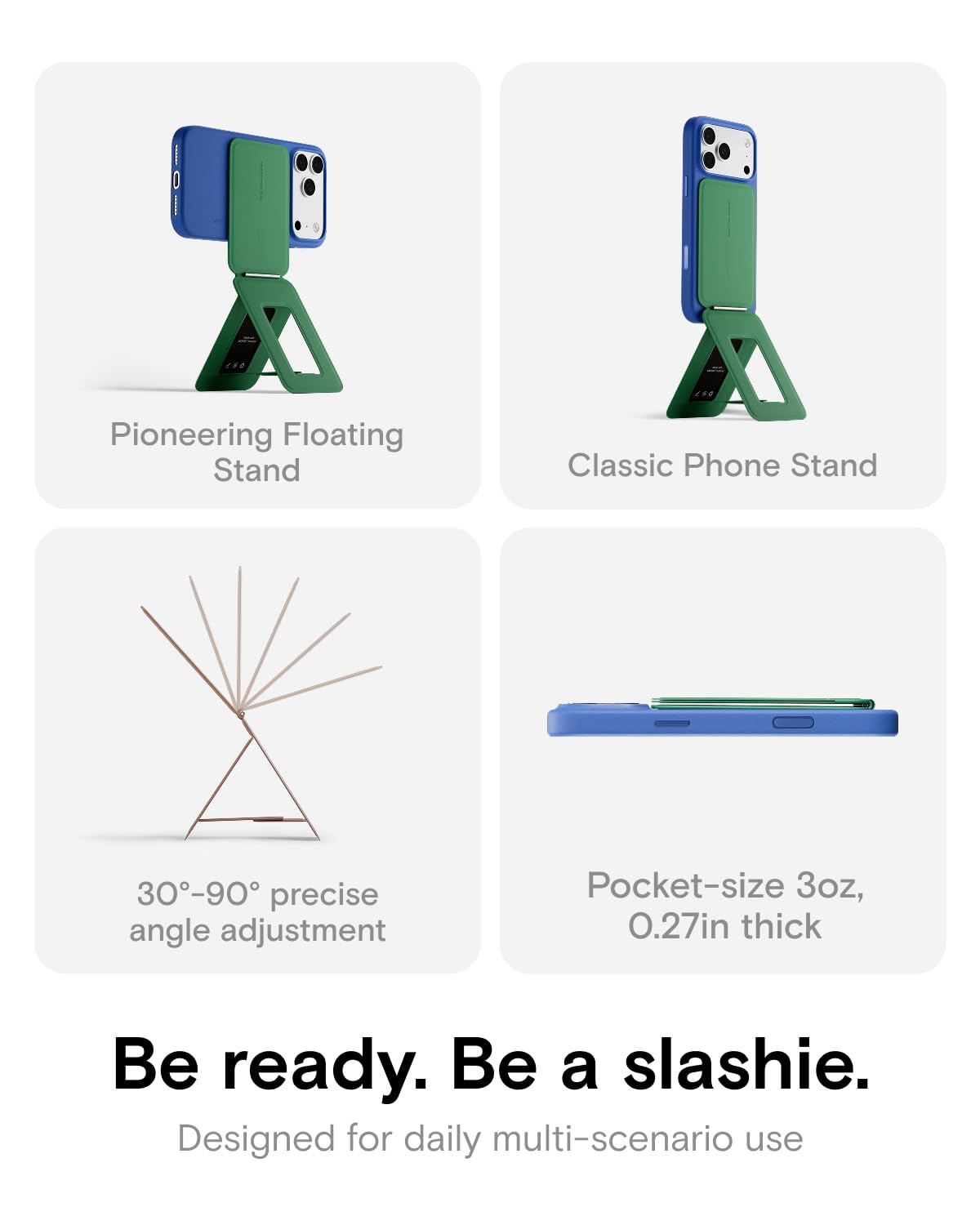 MOFT Phone Tripod Stand, Portable Selfie Stick for iPhone, Mulit-Angle