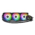 GAMDIAS 360mm AIO CPU Cooler, ARGB Liquid Cooler with 3×120mm PWM Fans Up to 73.7CFM, All-in-One Water Cooling CPU Cooler for Intel