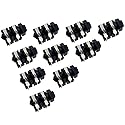 SYCZIOHU 10 PCS PCB Panel Mount 4 Pin 6.35 MM Female Mono Stereo Jack Connector for Headphones and Microphones