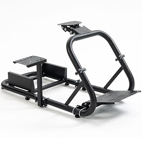Hottoby G920 Racing Simulator Cockpit 50mm Round Tube Fit for Logitech,Fanatec,Thrustmaster T300RS TX G923 G27 G29 racing steering wheel race car